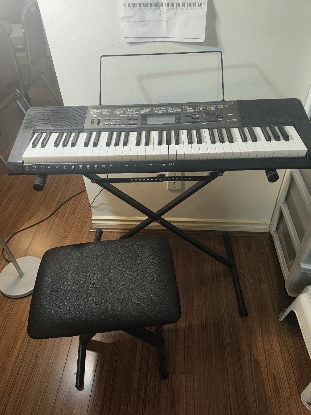 Casio LK-265 Portable Keyboard with Stand and Stool