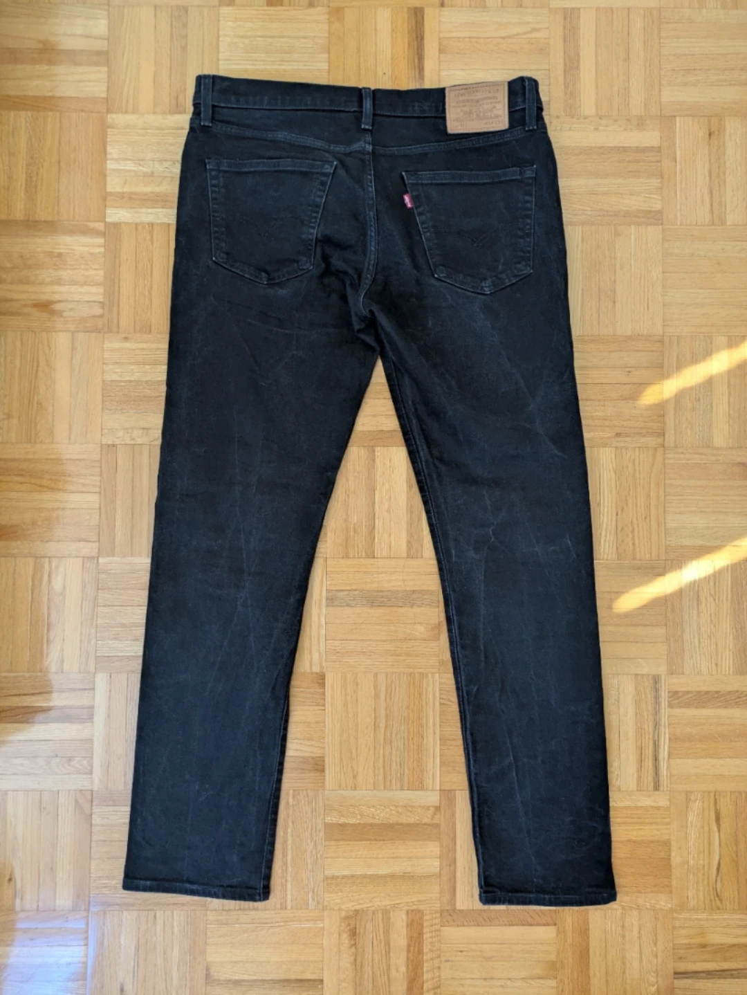 Levi's Men's Straight Denim Jeans - Black (W34 L34) - photo 3