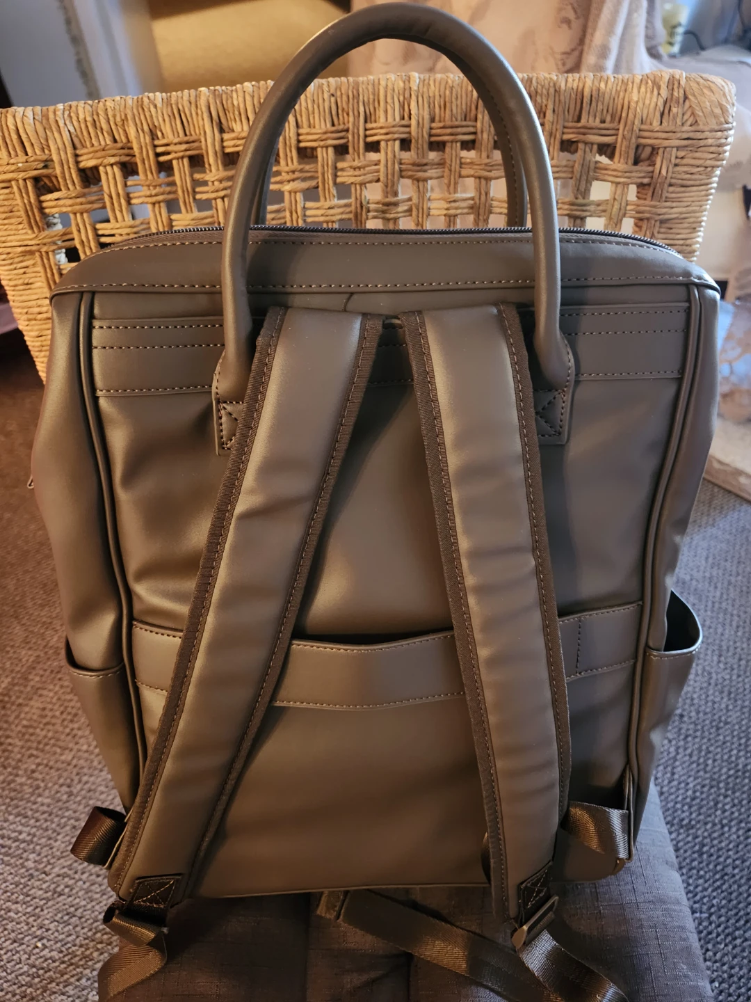 Bugatti Leather Brown Convertible Backpack/Tote - photo 2