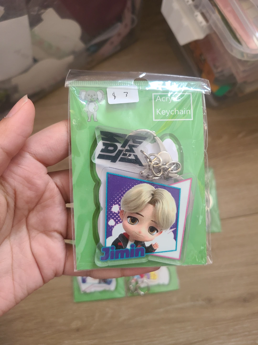 🏆 BTS Acrylic Keychain - Character Charm - photo 2