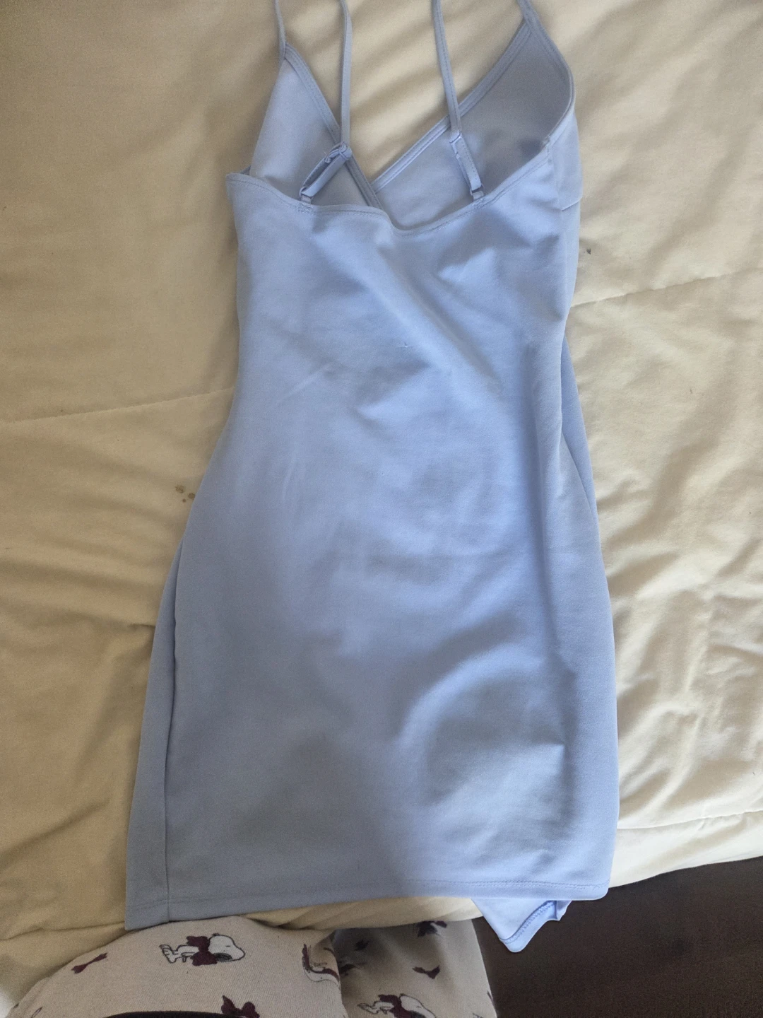 Light Blue Spaghetti Strap Mini Dress - photo 2