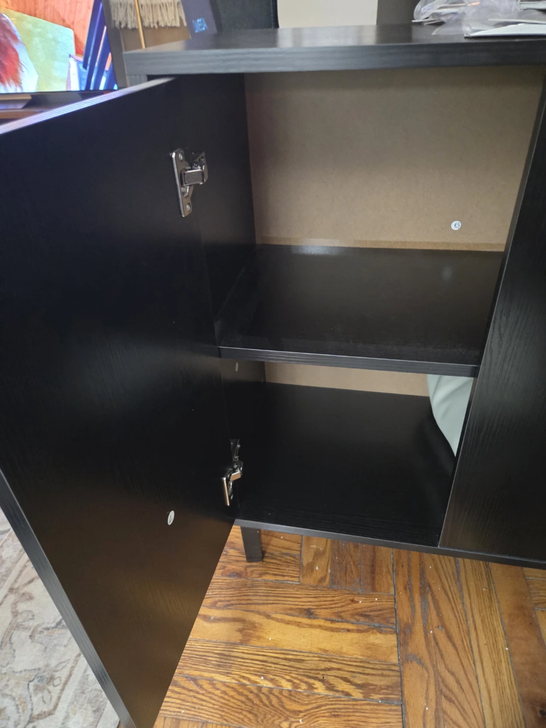 Black Two-Door Cabinet - photo 3