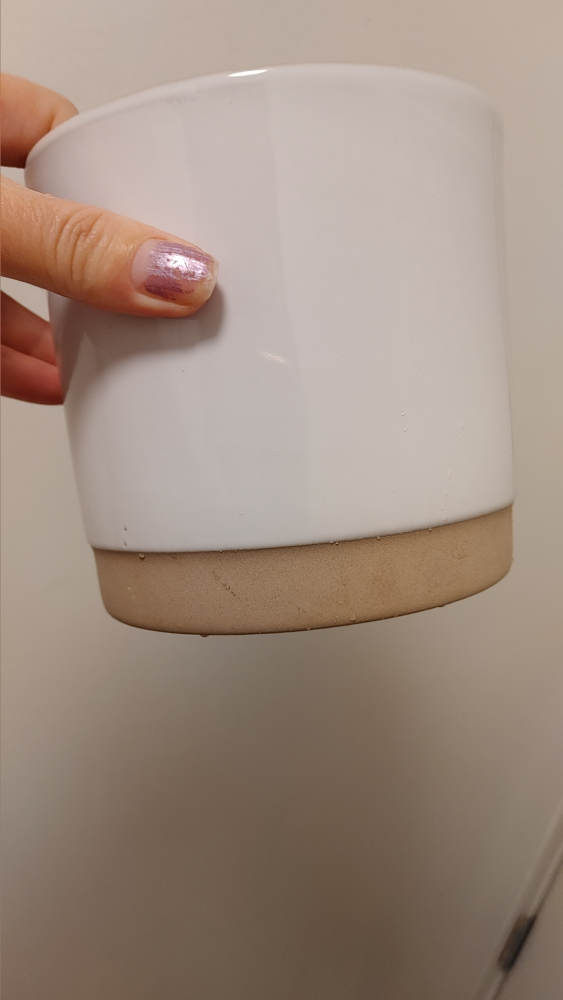 White Ceramic Planter - photo 2