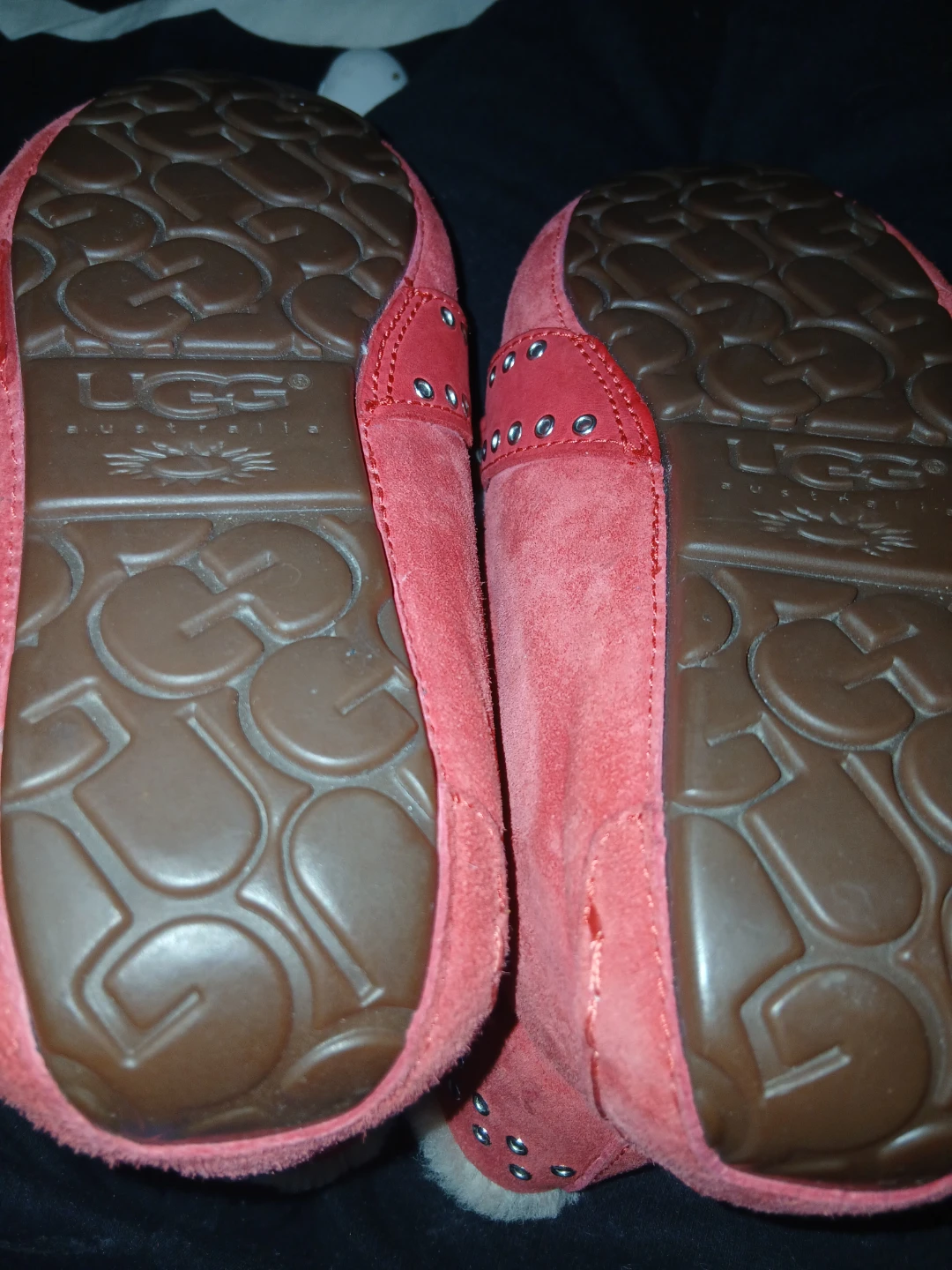 UGG Australia Pink Suede Bow Slippers Size 7 - photo 4