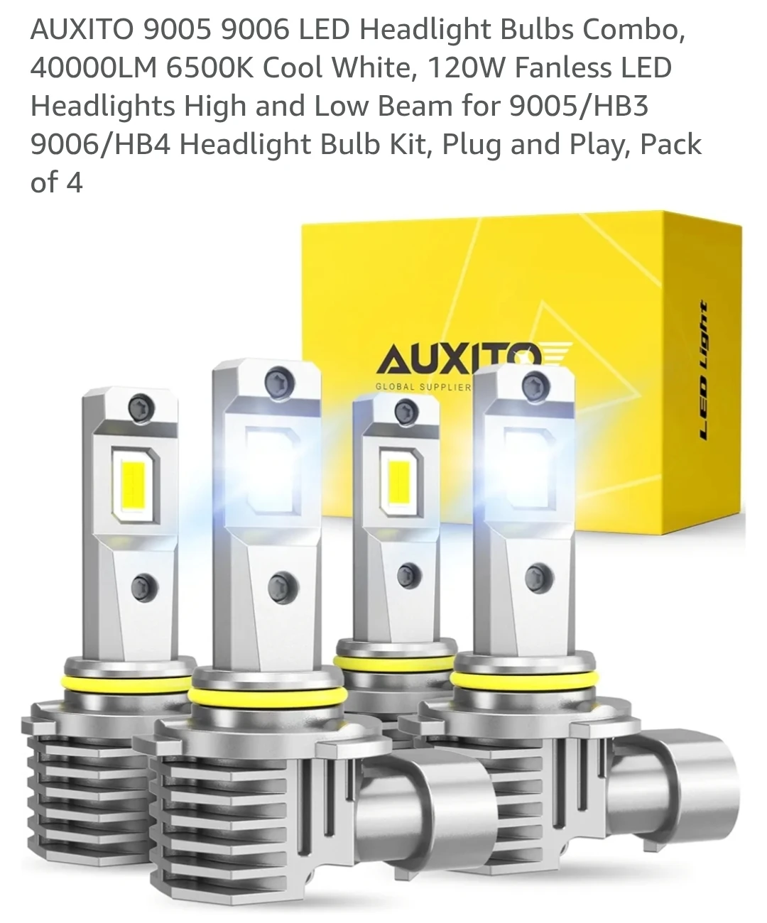 AUXITO 9005/9006 LED Headlight Bulbs Combo