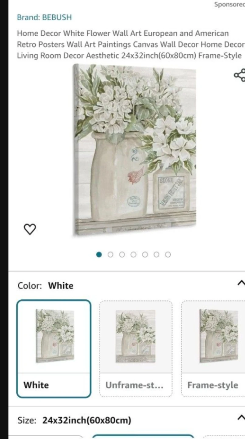 Floral Country Crocks Canvas Wall Decor by Artist Cindy Jacobs - photo 5