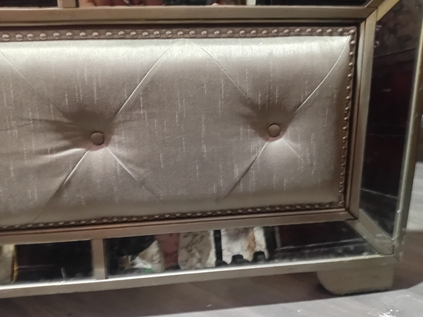 Upholstered Mirrored Dresser - photo 2