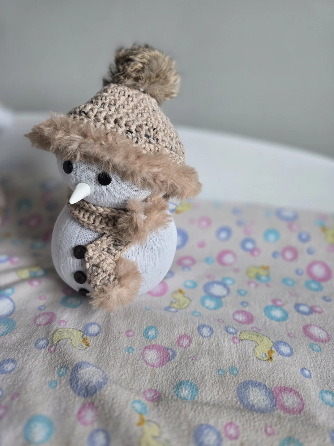 Handmade Snowman wheat filled - photo 3