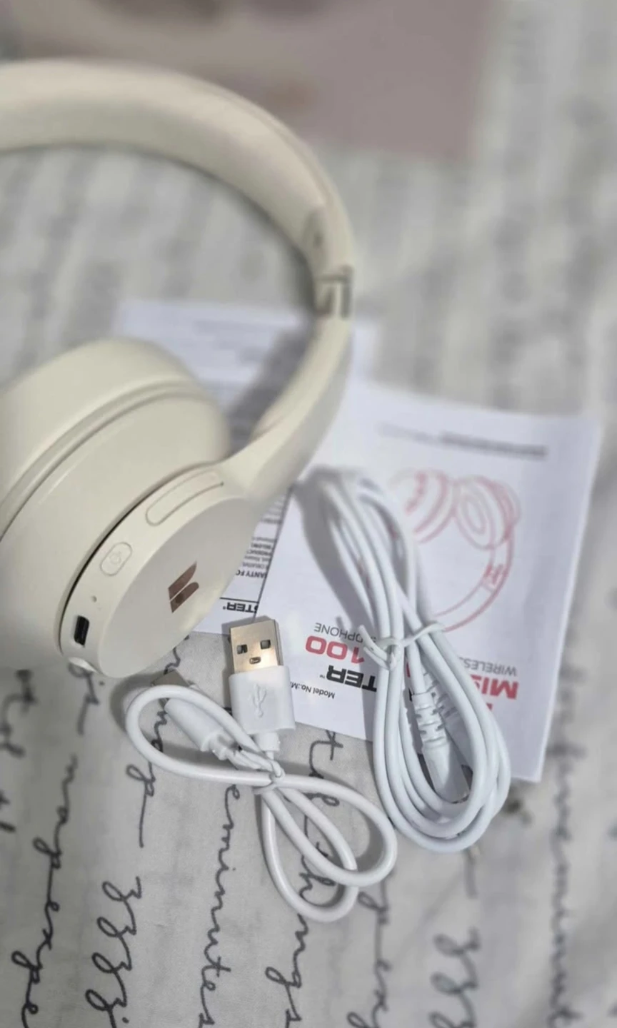 Mission 100 Wireless Over-Ear Headphones - Cream - photo 2