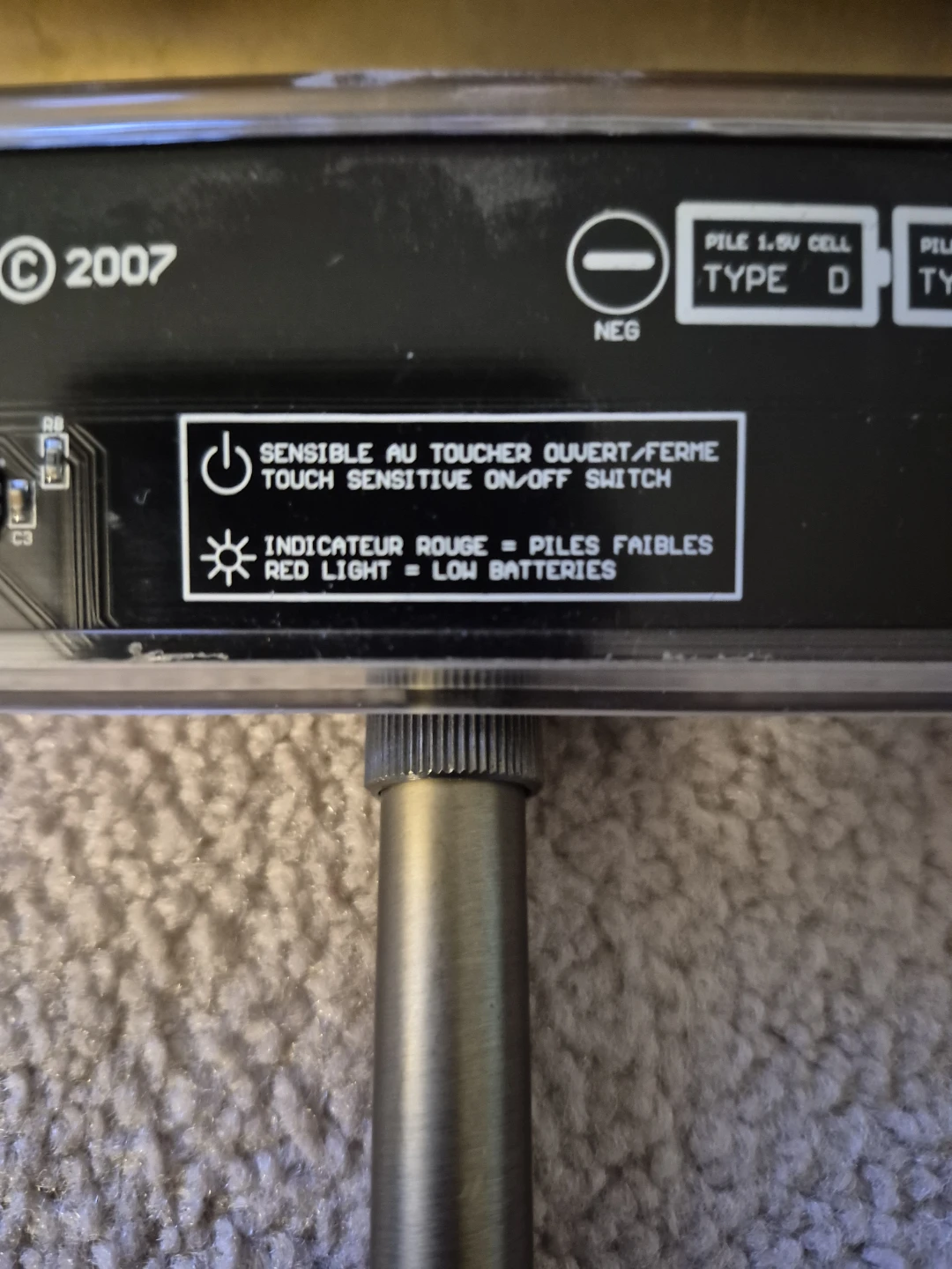 Vintage Touch Sensitive On/Off Switch Light - photo 3
