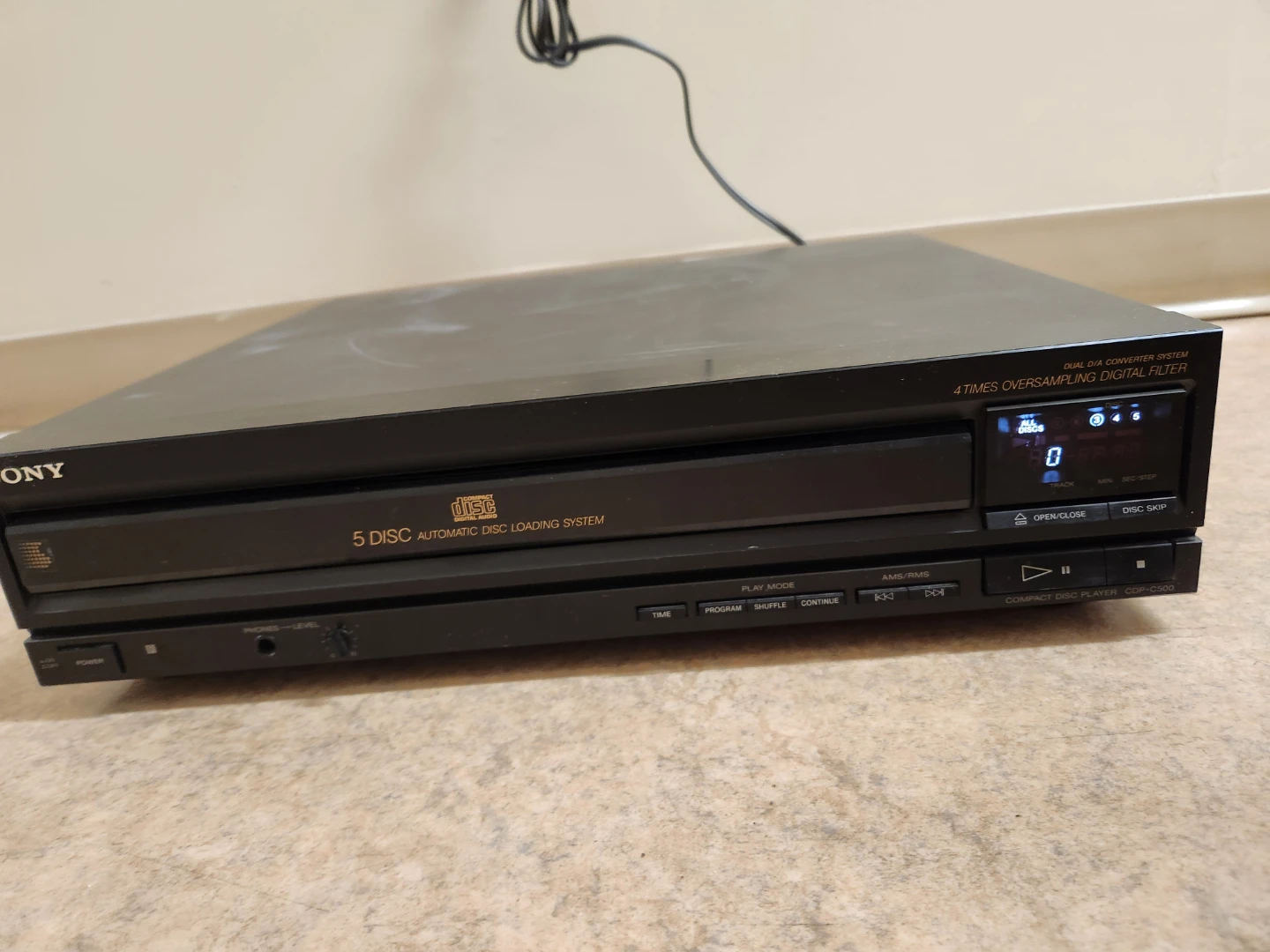 Sony CDP-C500 5 Disc CD Player