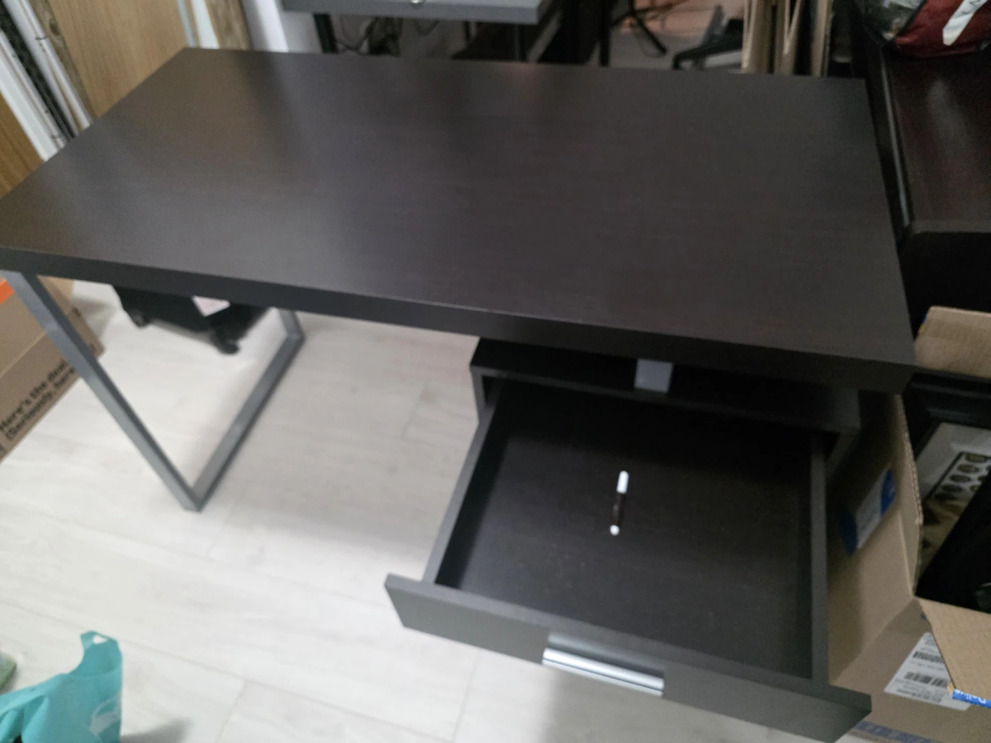 Computer Desk - Cappuccino Color - photo 2