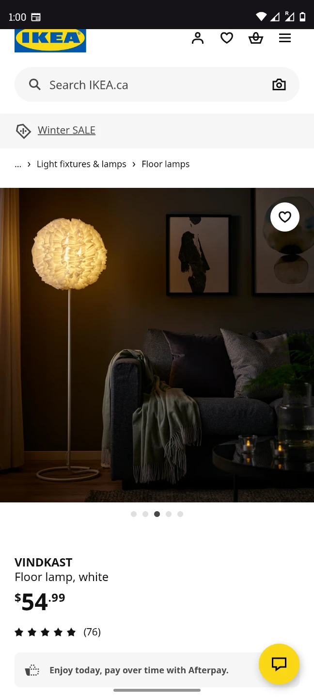 IKEA VINDKAST Floor Lamp - White - photo 5