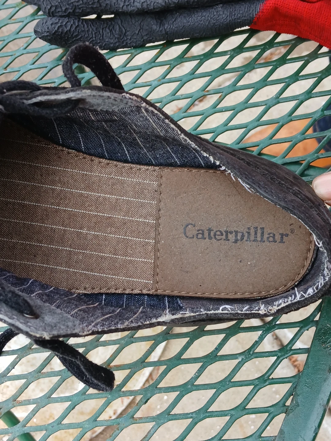 Caterpillar Black Leather Wingtip Shoes - photo 5