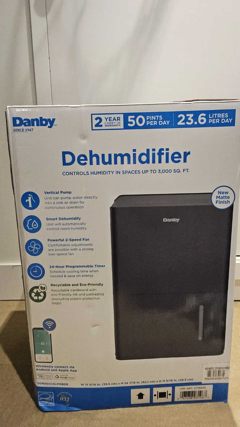 Danby Dehumidifier - 50 Pints/Day - photo 3