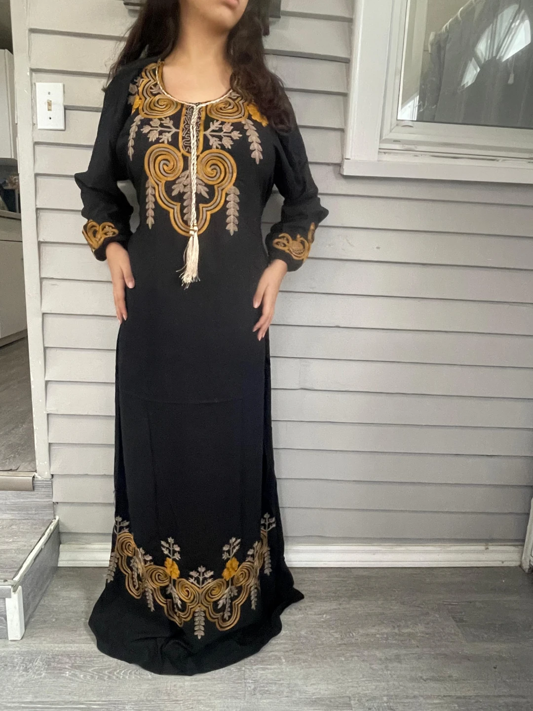 Embroidered Hand made Pure Cotton Kaftan Dress