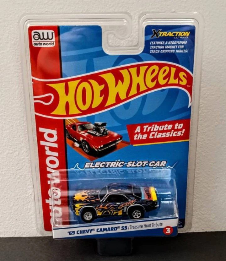 Auto World Hot Wheels '69 Chevy Camaro SS Slot Car (Brand New)