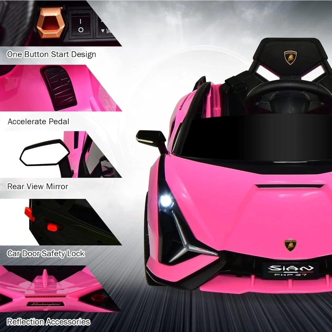 Pink Lamborghini Sián FKP 37 Ride-On Car - photo 3
