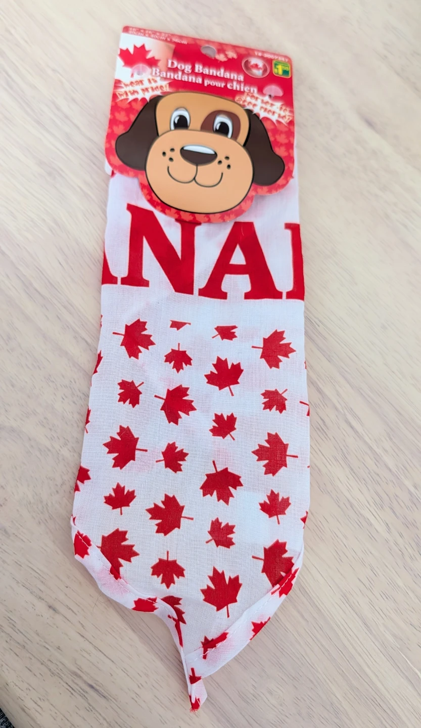 Brand New Dog Bandana - Canada Themed