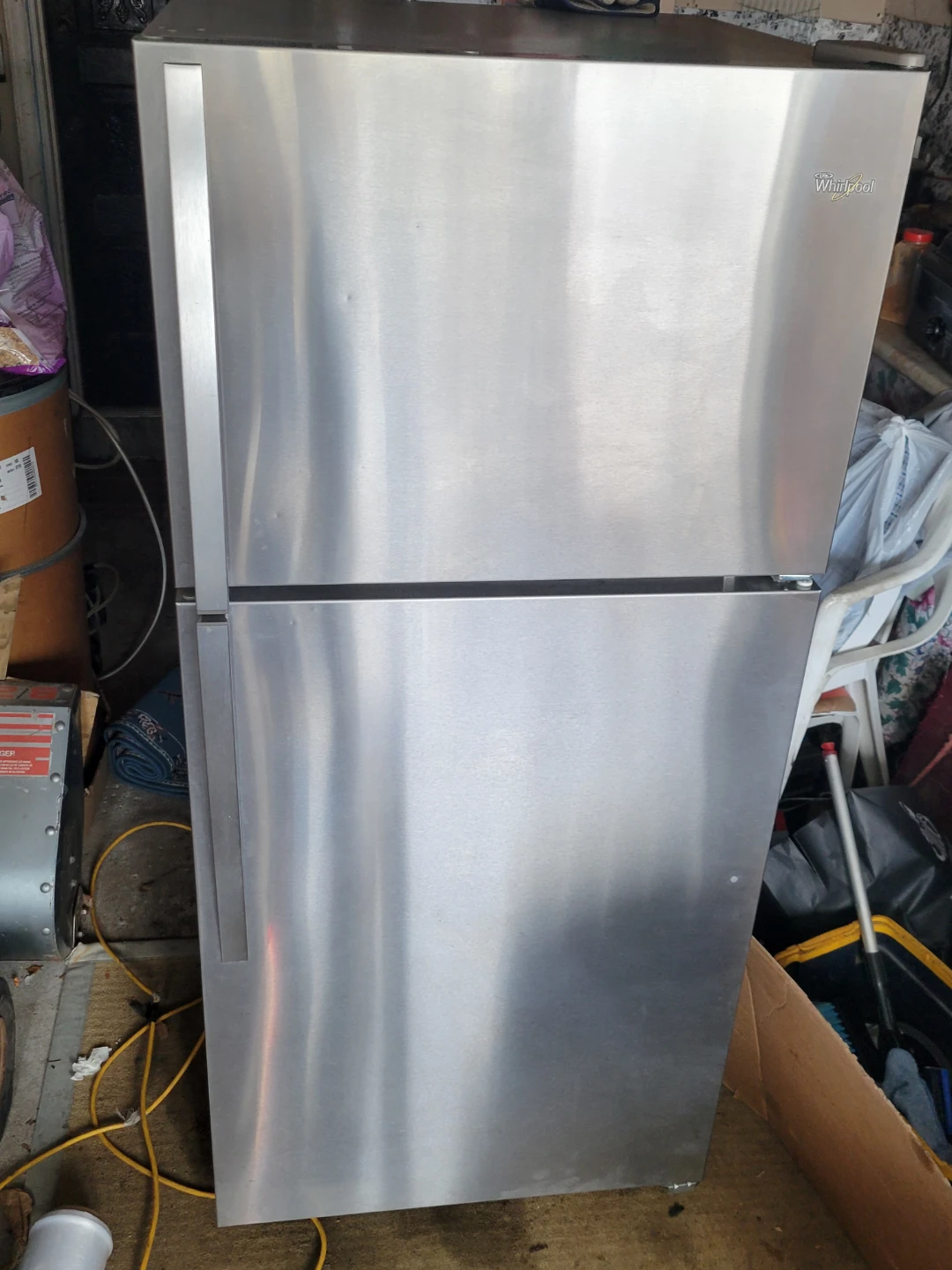 Whirlpool stainless steel fridge