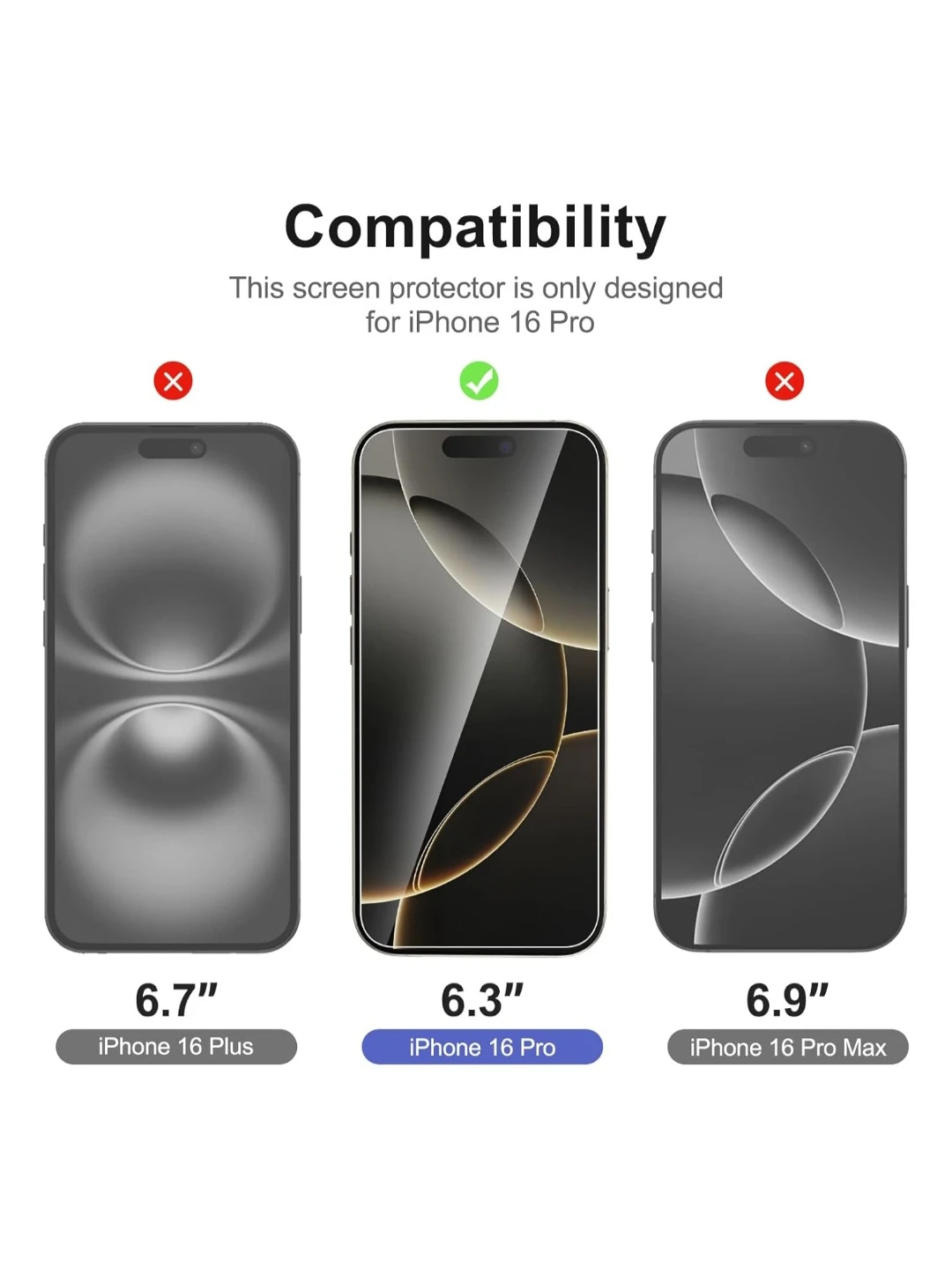 New'C iPhone 16 Pro Screen Protector Set 🧡 - photo 2