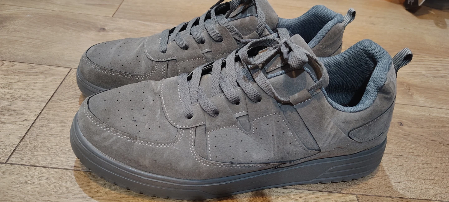 Men's Grey suede like shoes- Size 10 - photo 2