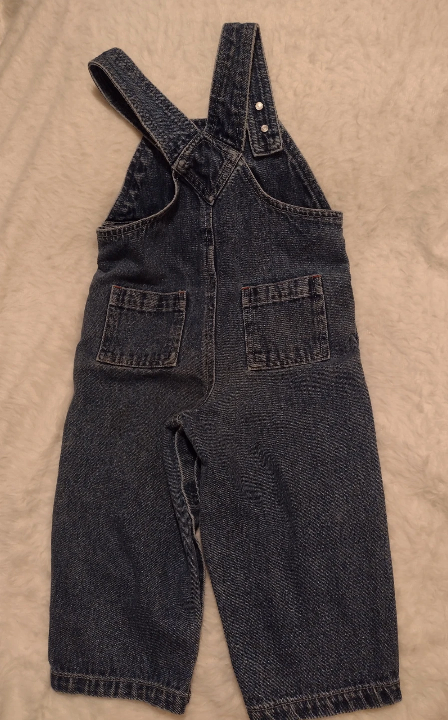 Vintage Winnie The Pooh Denim Overalls 18 M Basketball 66 Disney - photo 3