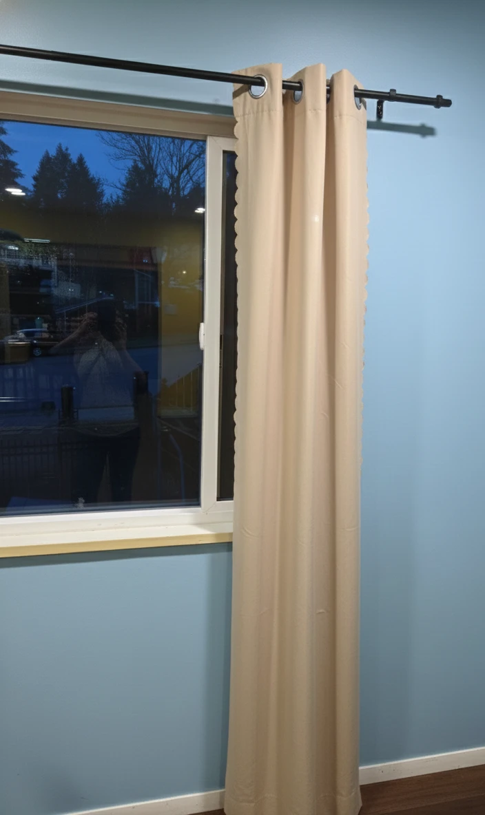 Beige Curtains