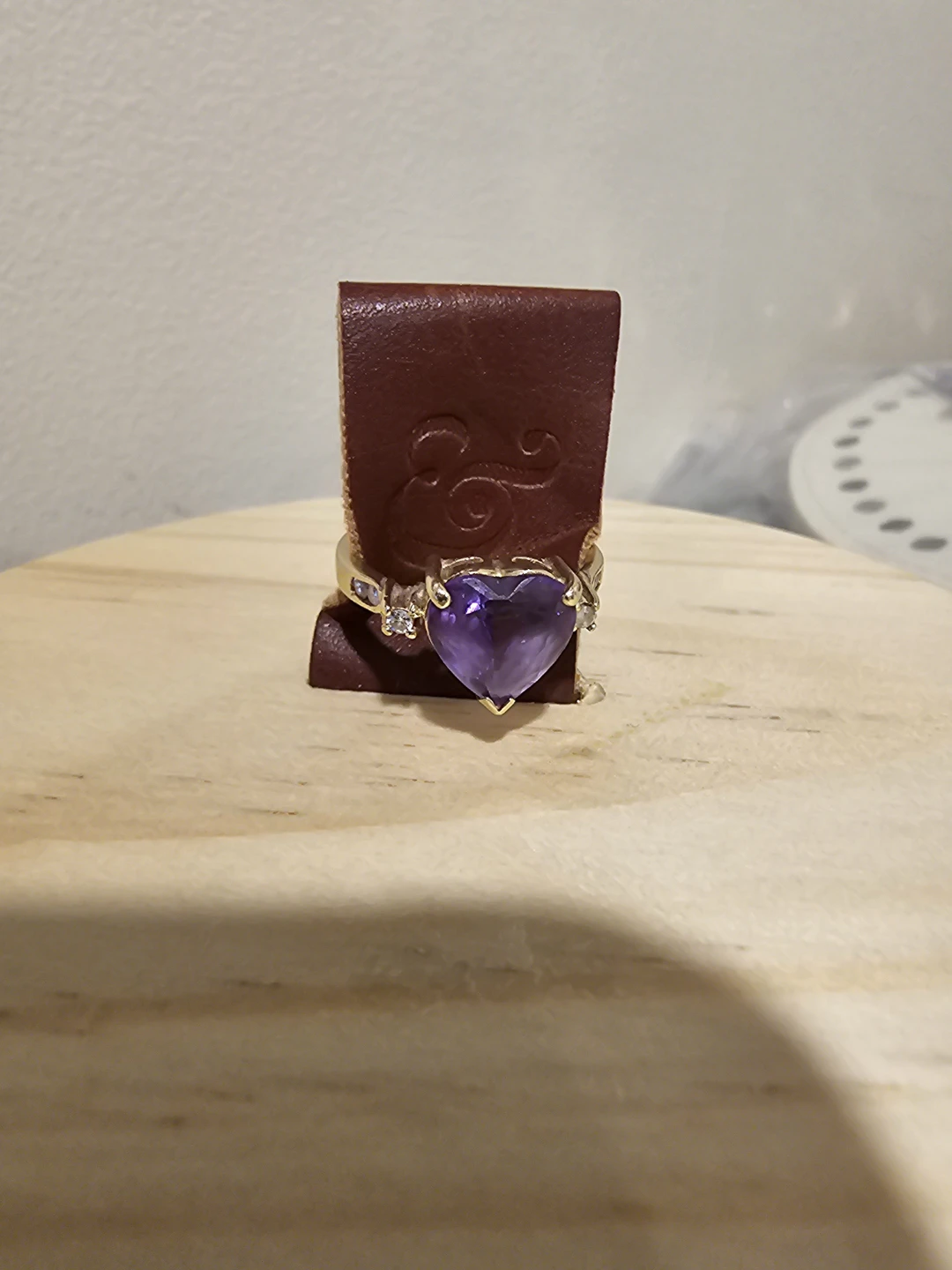 Heart-Shaped Amethyst Ring