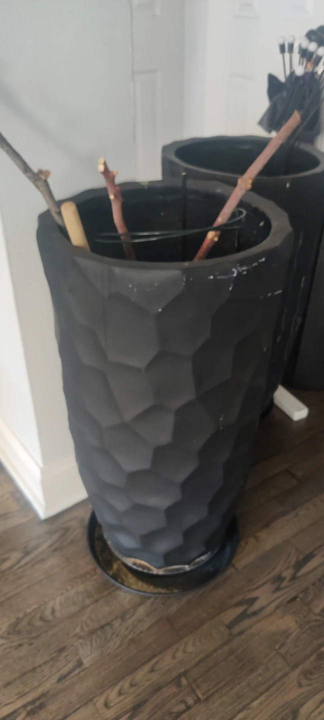 Large Black Outdoor Planter