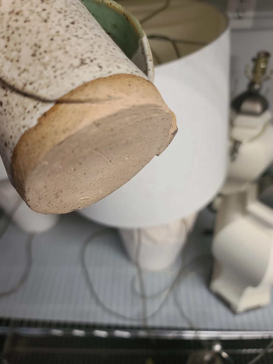 Handmade Ceramic Mug - Green & Beige - photo 3