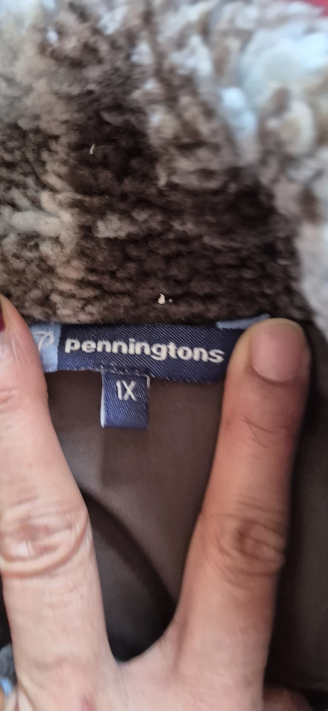 Penningtons 1X Plaid Sherpa Jacket - photo 2