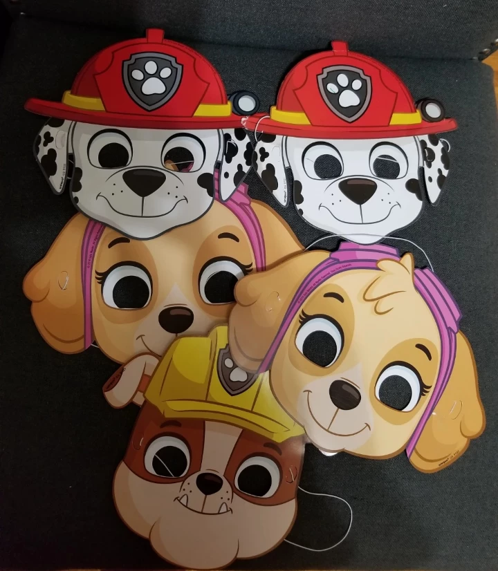 Paw Patrol Masks - Marshall, Skye, Rubble