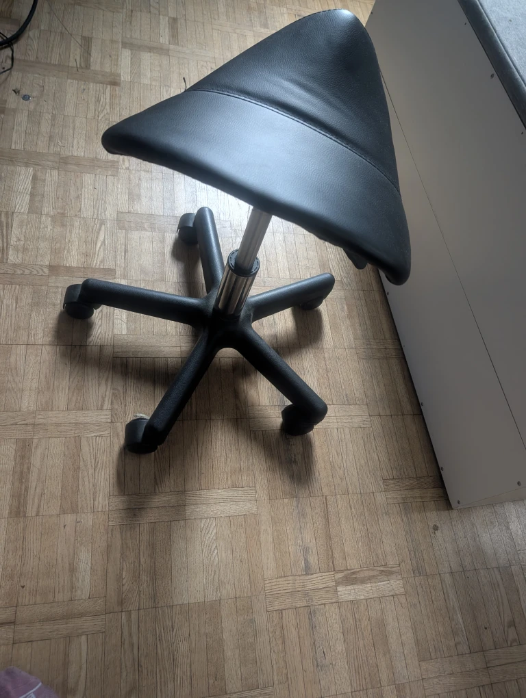 Adjustable Saddle Stool Chair