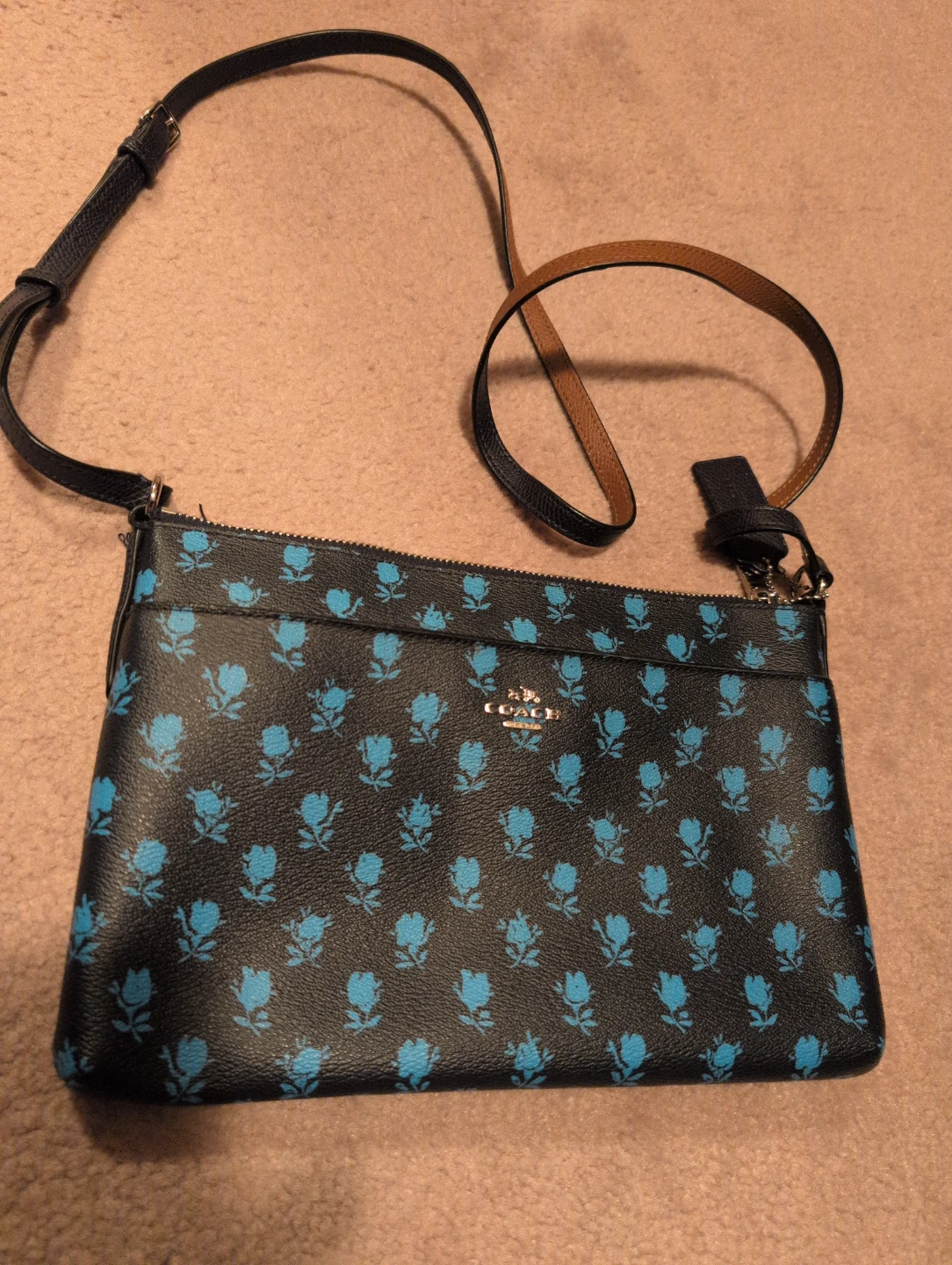 Coach Floral Print Crossbody Bag