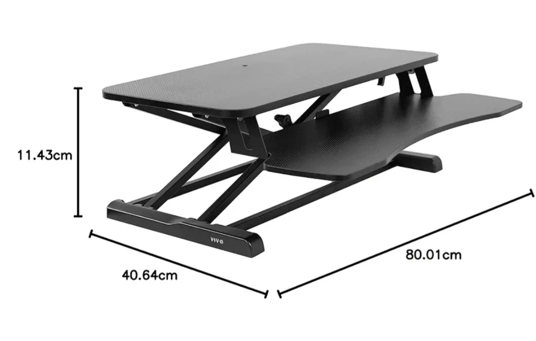 VIVO Black Standing Desk Converter 40.64cm x 80.01cm - photo 2