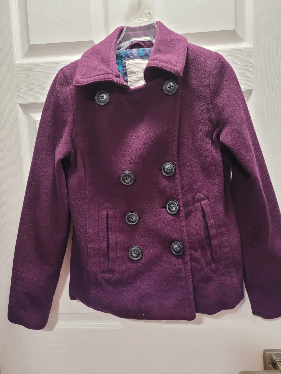 Aeropostale Purple Pea Coat - Size M - photo 3