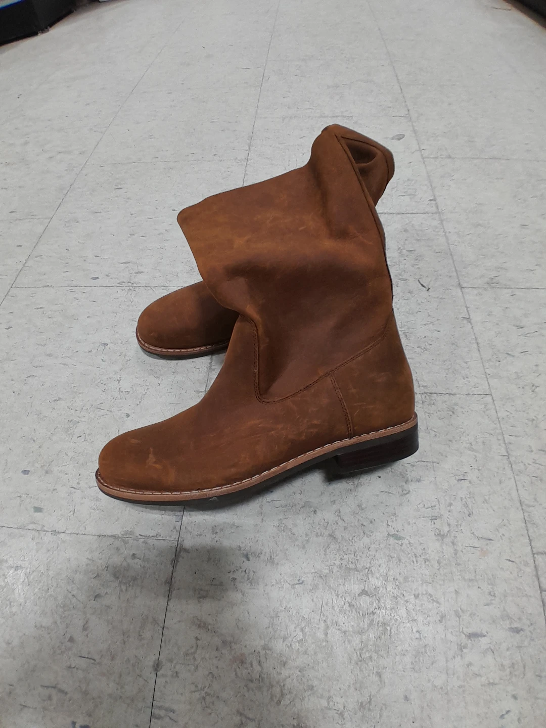 Brown Authentic Leather Boots Original Roots Women's Size 9.5 - photo 3