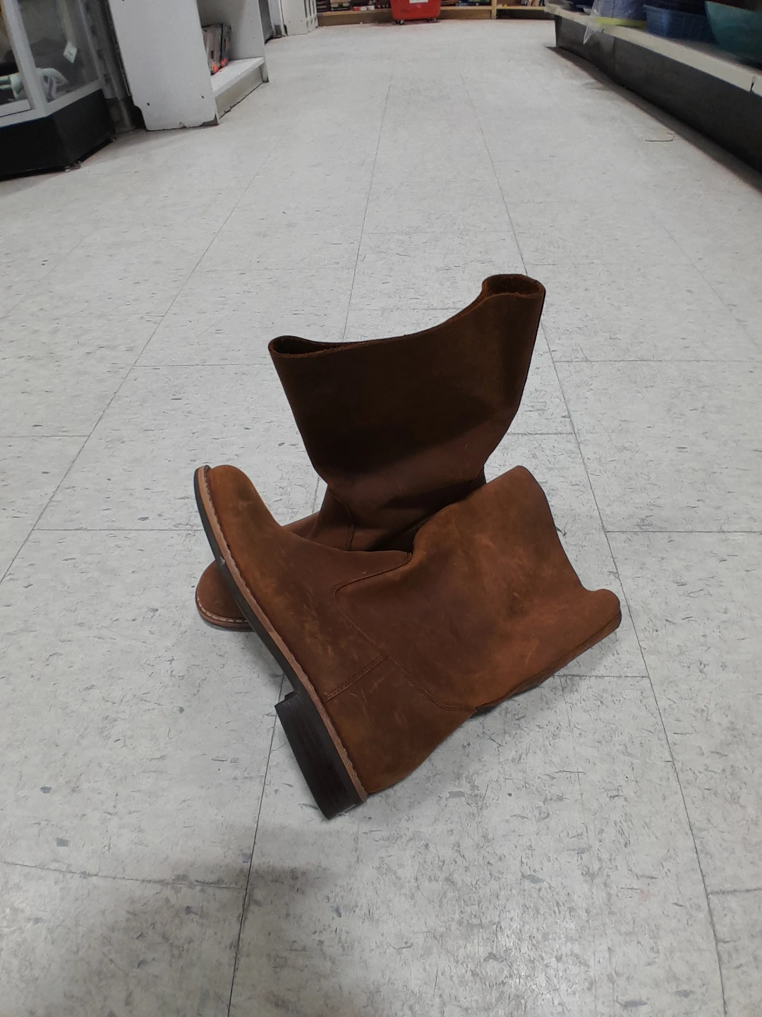 Brown Authentic Leather Boots Original Roots Women's Size 9.5 - photo 4