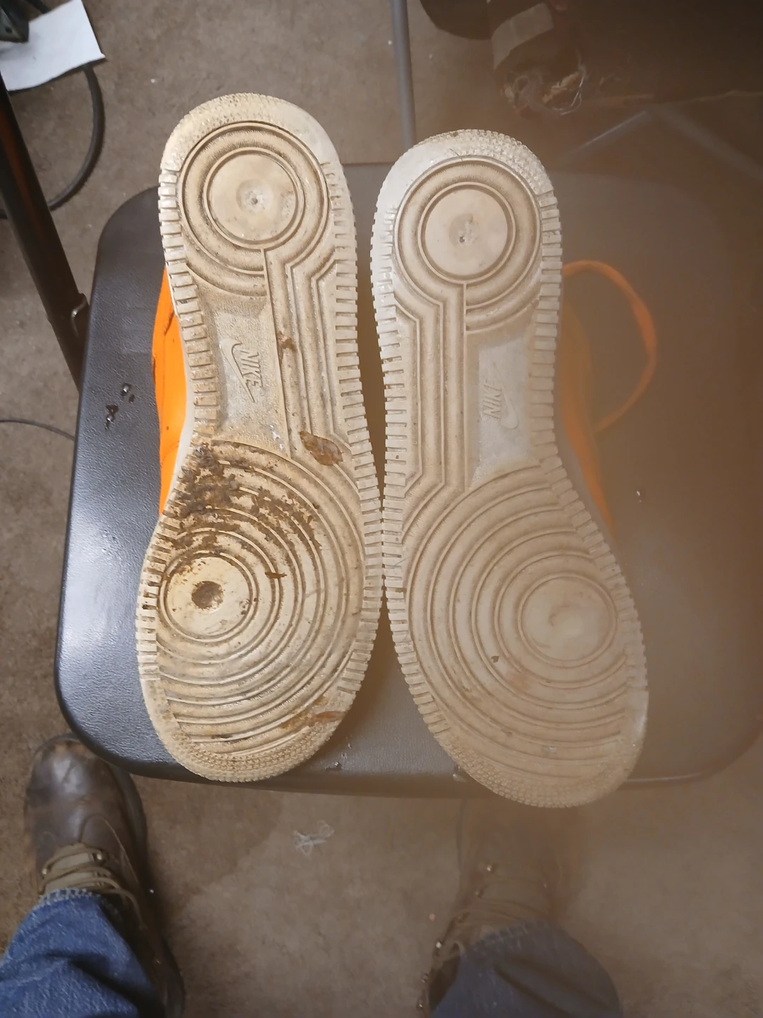 Nike Air Force 1 Orange Sneakers - photo 4