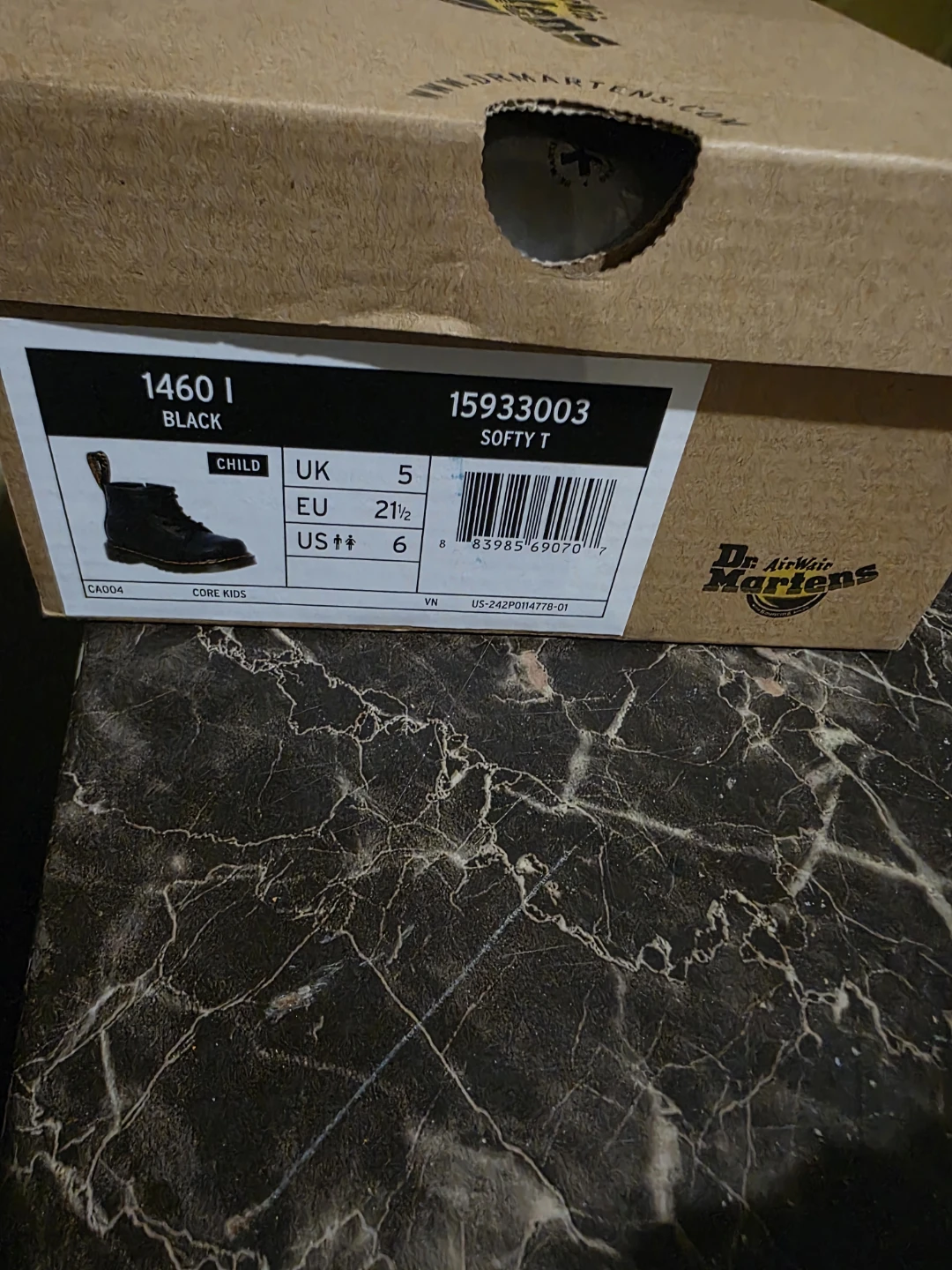 Dr. Martens 1460 I Softy T Boots Black Size 6C - photo 3