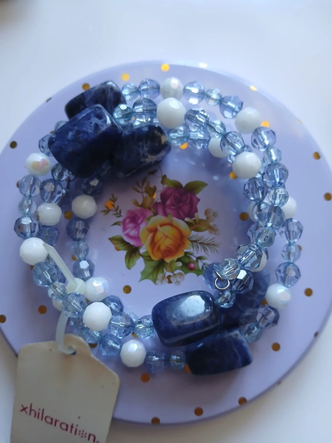 Xhilaration Blue Beaded Bracelet