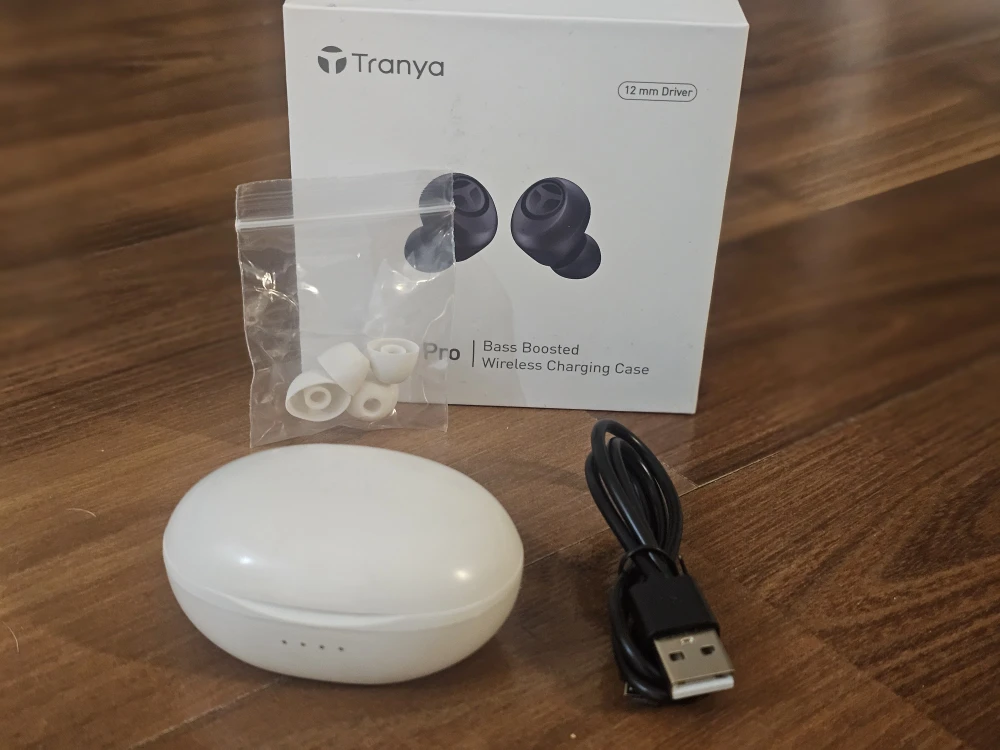 Tranya T10 Pro Wireless Earbuds - White - photo 2