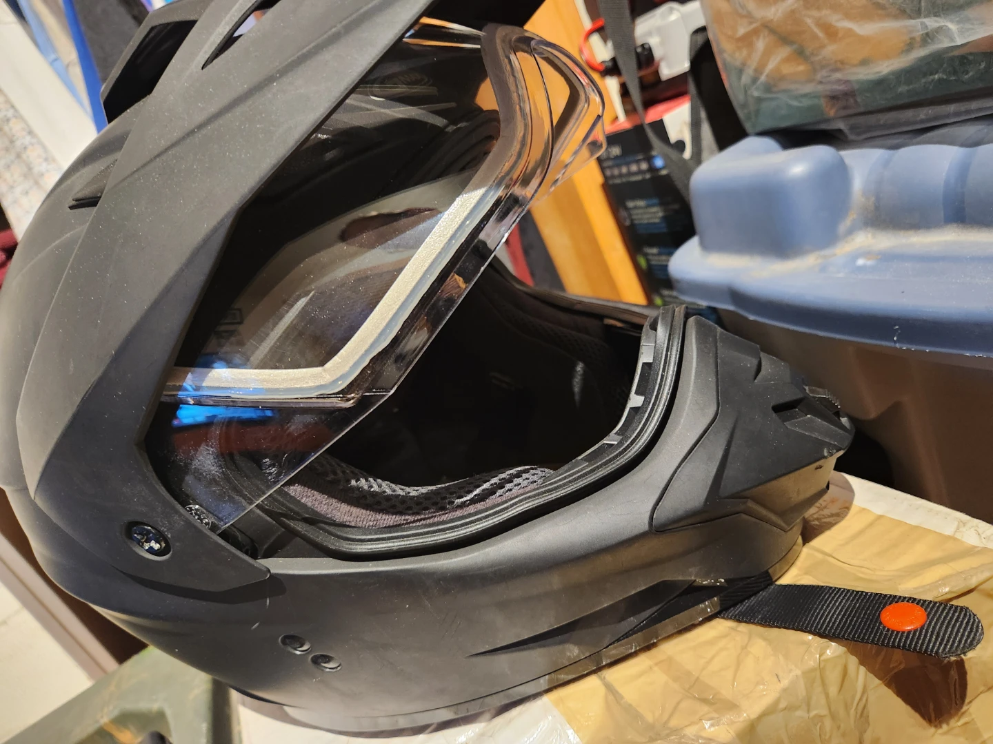 Axxis Motorcycle Helmet - Black - photo 2