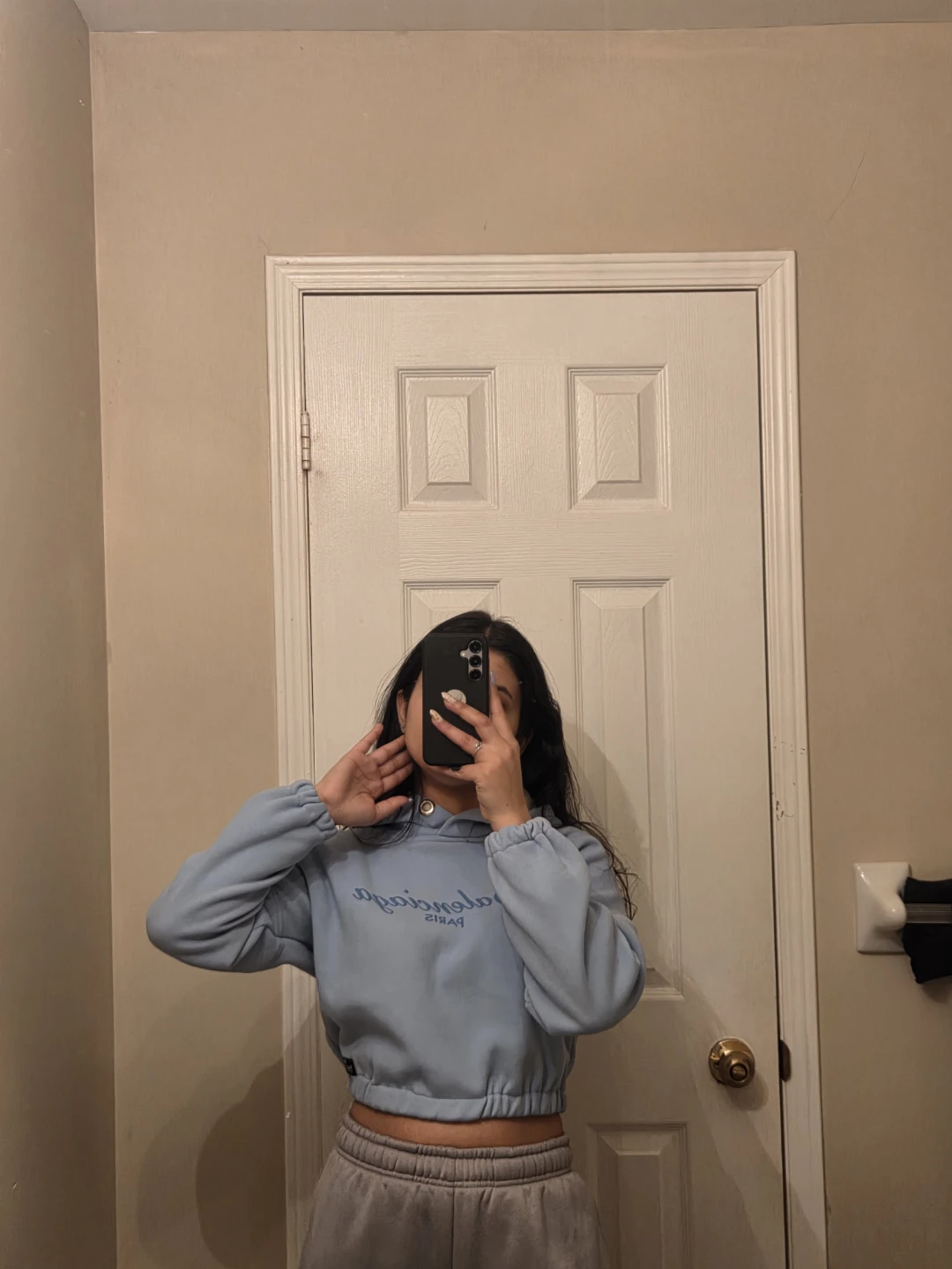 Balenciaga Paris Light Blue Hoodie - photo 2