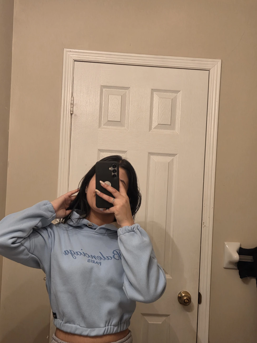 Balenciaga Paris Light Blue Hoodie - photo 5
