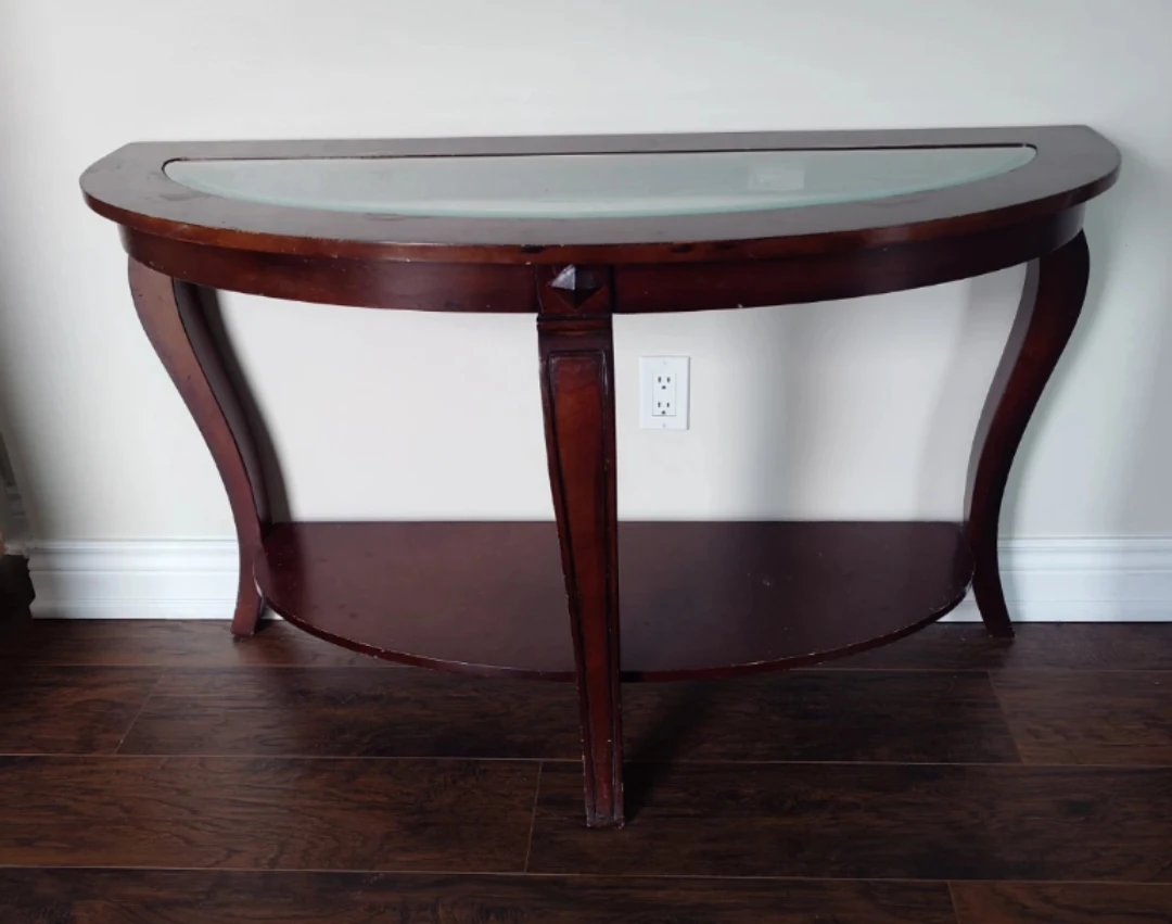 Glass top table - photo 3
