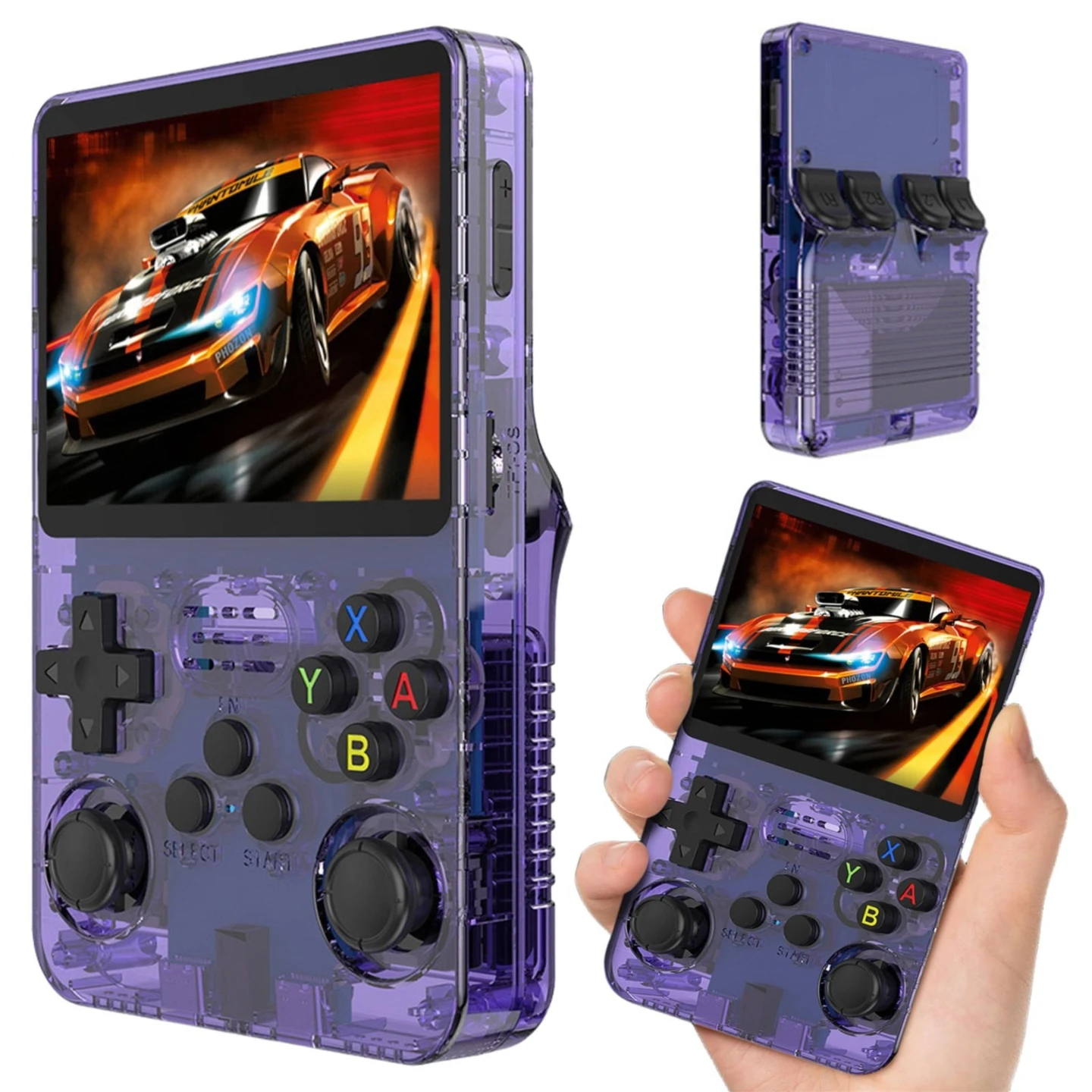 BRAND NEW R36S Atomic Purple 💜 Retro Consol With Display - photo 2