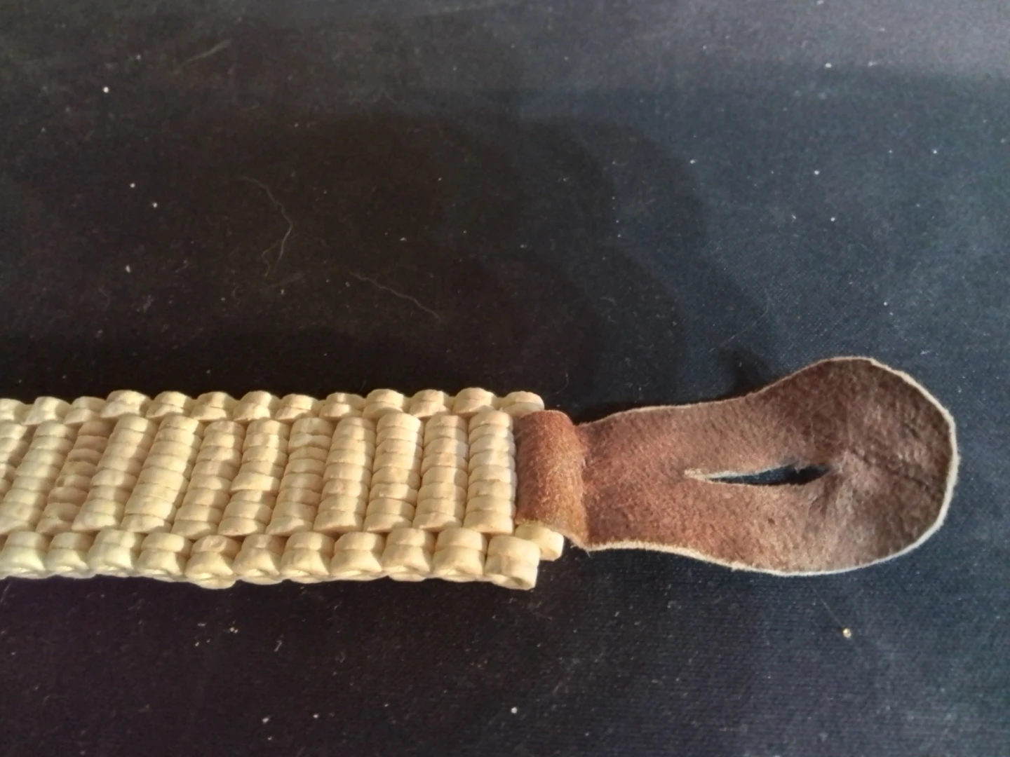 Vintage African First Nations Ostrich Eggshell Bracelet - photo 3
