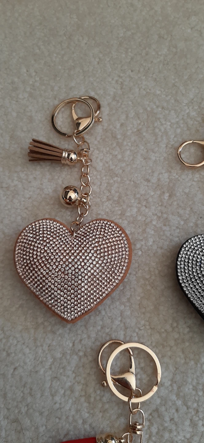 Heart Rhinestone Keychain - photo 2